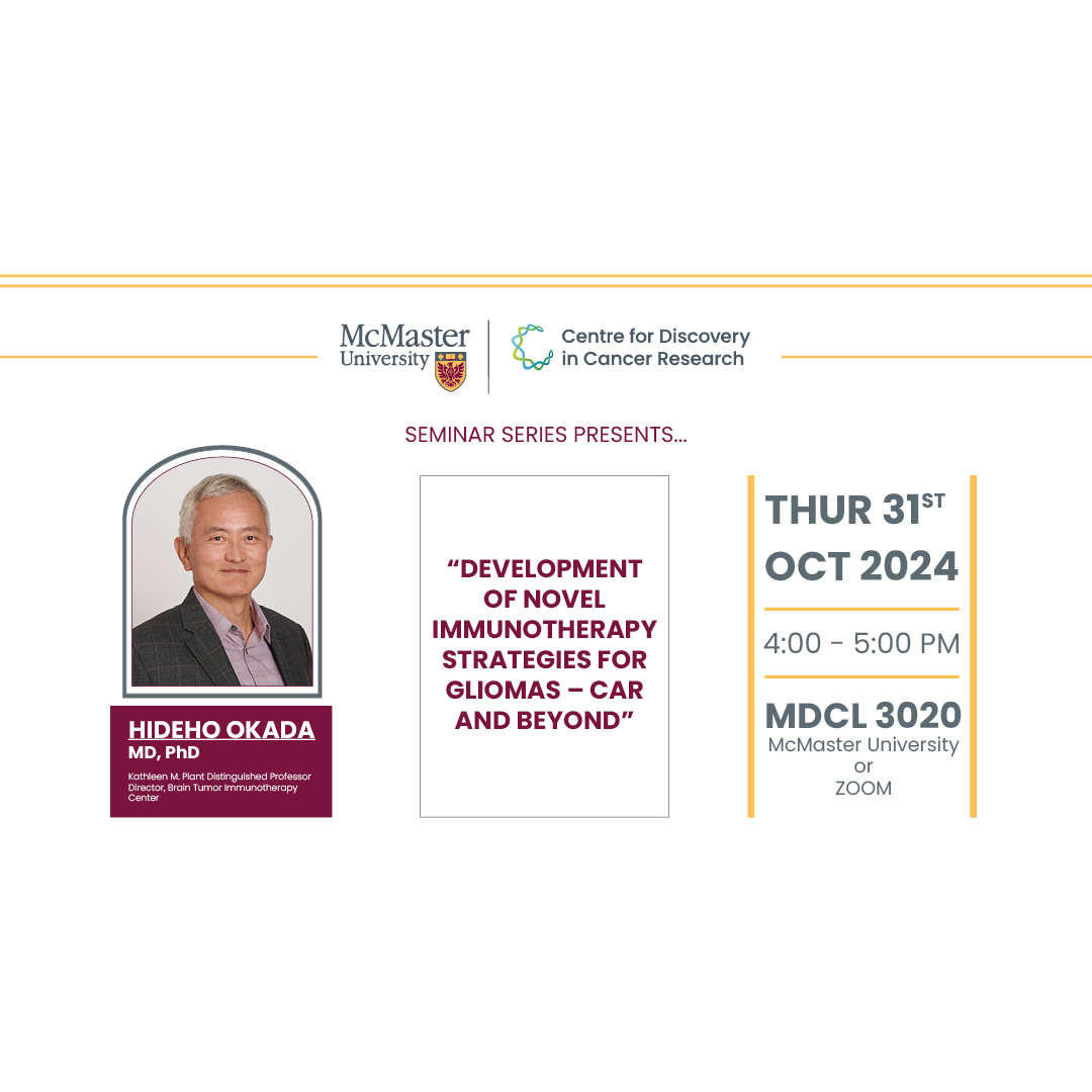 CDCR Seminar Series with Hideho Okada - 